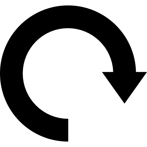 Reload circular arrow symbol